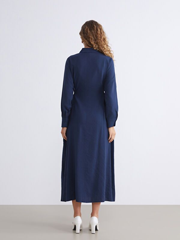 Moudda LC Waikiki - Robe tissée manches longues Femme Marine - Tunisie 4