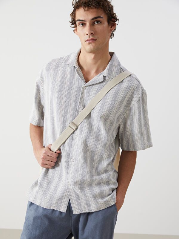 Moudda LC Waikiki - Chemise manches courtes en tissu pour Homme - Tunisie 1