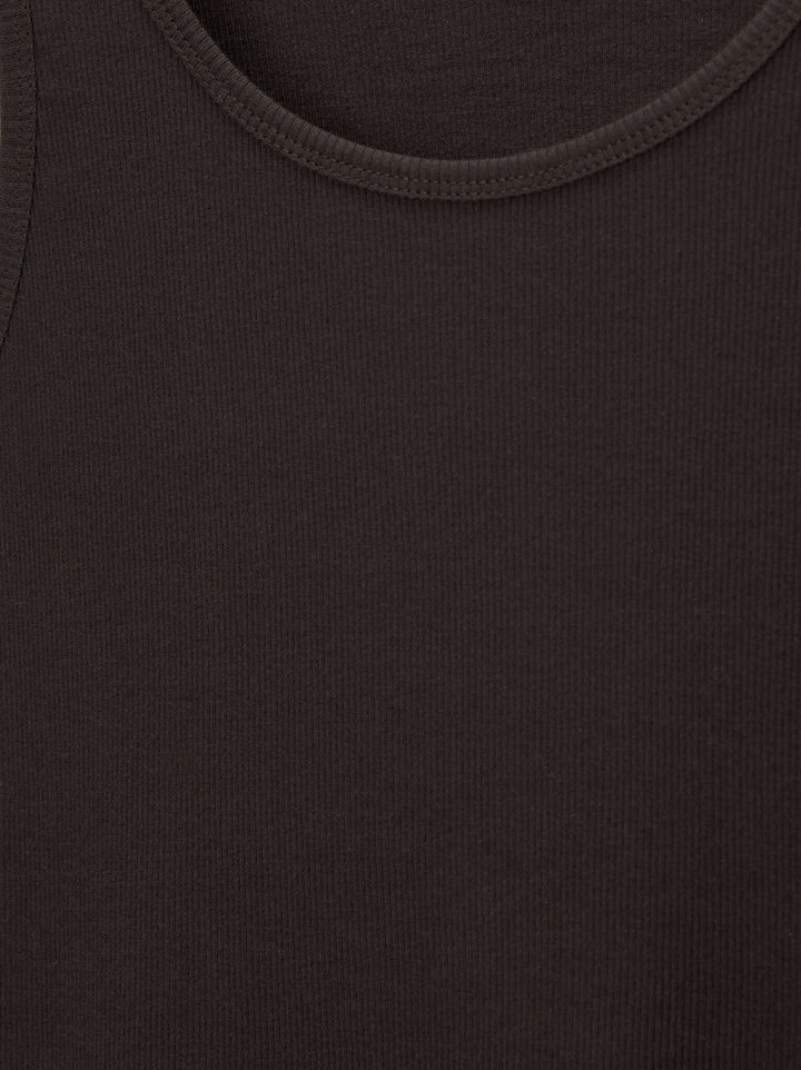 Moudda PULL & BEAR - T-Shirt Bretelles - Côtes Marron & Fiesta - Tunisie 4