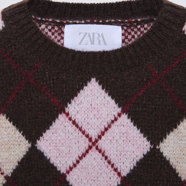 Moudda ZARA - Pull losanges manches courtes - Tunisie 3