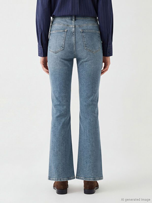 Moudda LC Waikiki - Jean basique en denim pour Femme - Tunisie 4