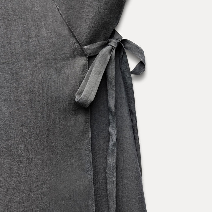 Moudda ZARA - Robe mi-longue ceinturée manches japonaises - Tunisie 4