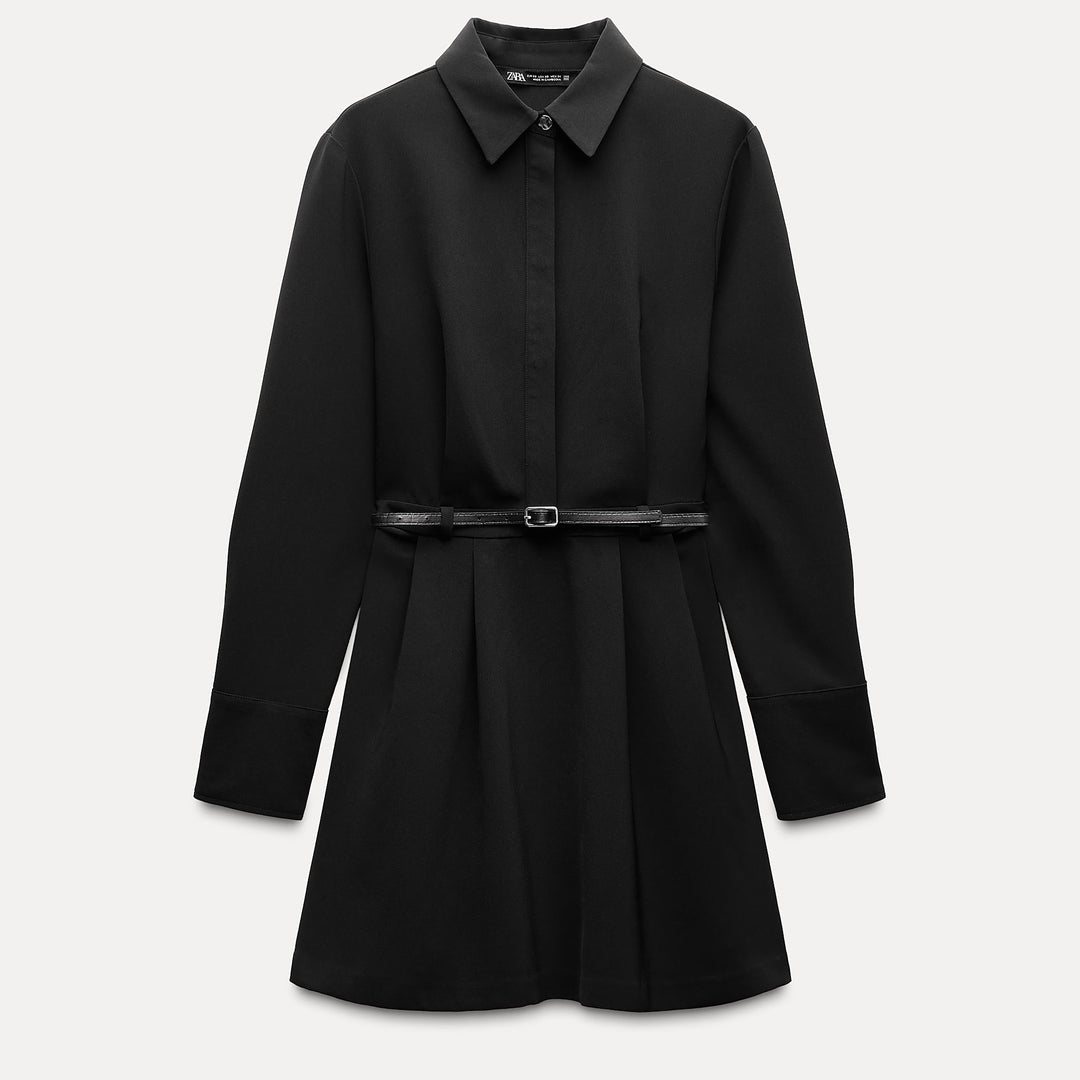 Moudda ZARA - Chemise à ceinture Fine Noire Boucle Dorée - Tunisie 2