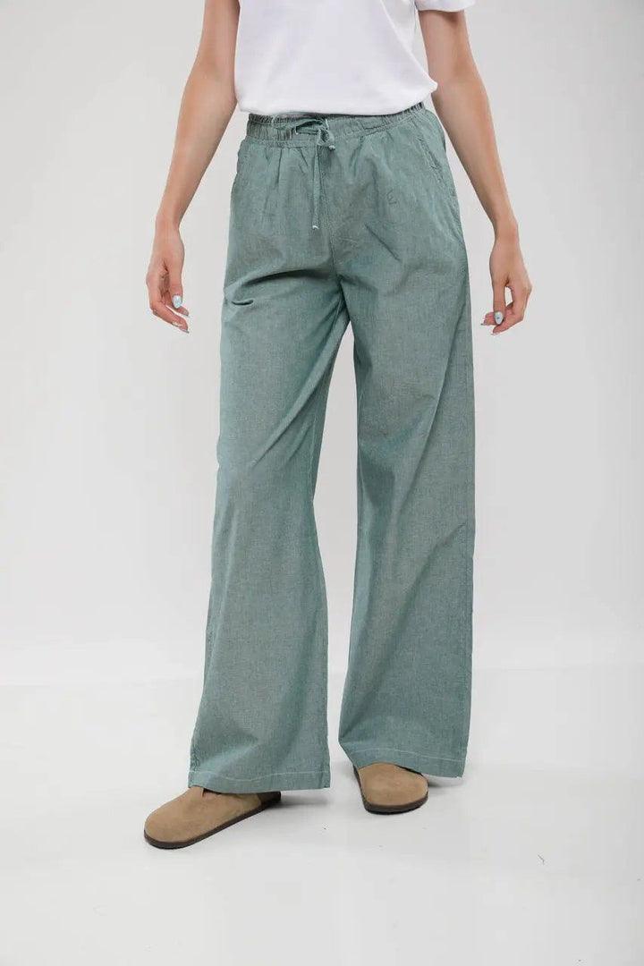 Moudda Billiorich - Pantalon Large Femme en Lin Mélangé - Tunisie 1
