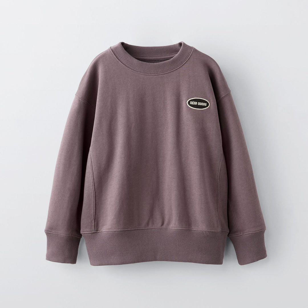 Moudda ZARA - Sweat boxy basique, patch brodé (bleu surf) - Tunisie 1