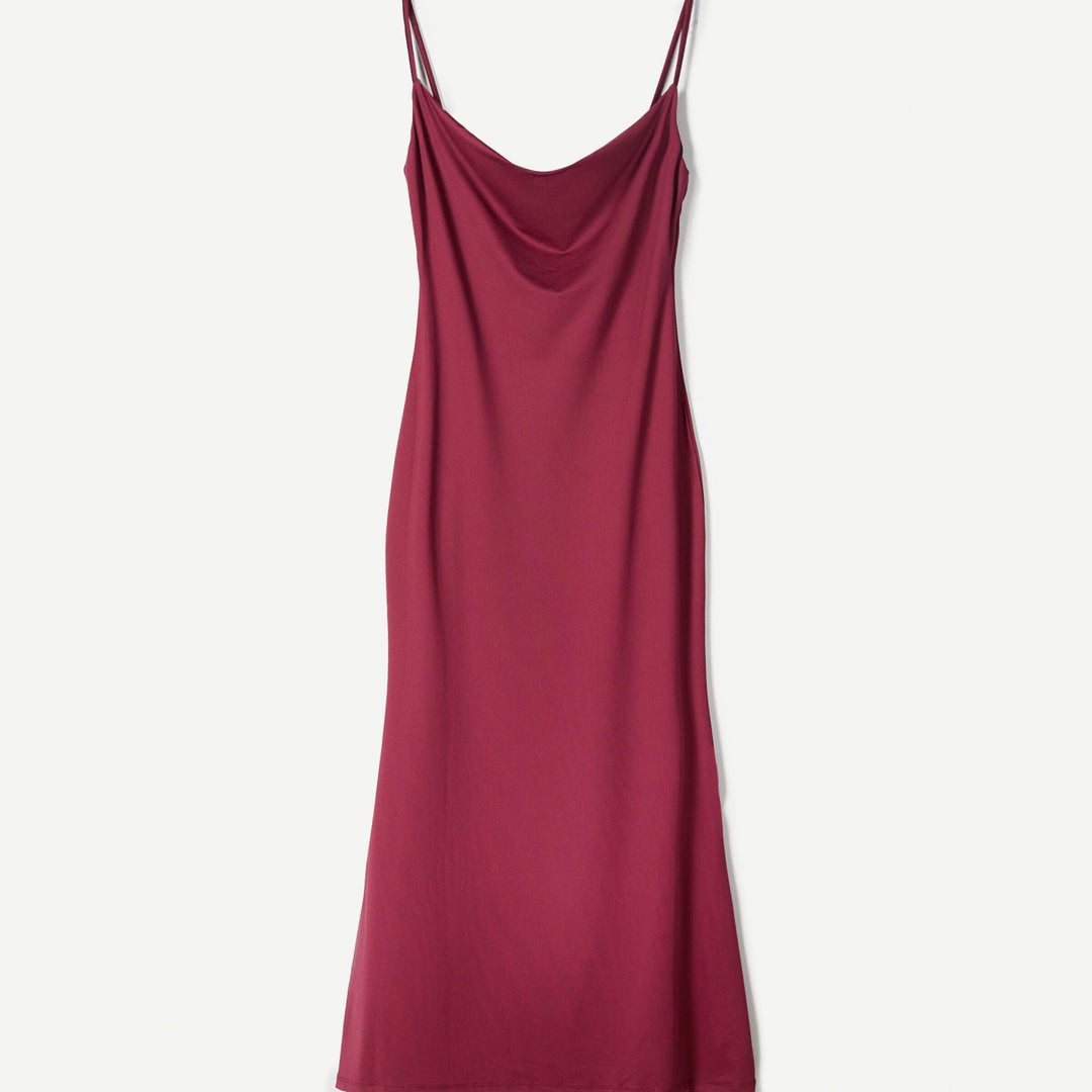 Moudda BERSHKA - Robe Midi - Encolure Drapée - Tunisie 1