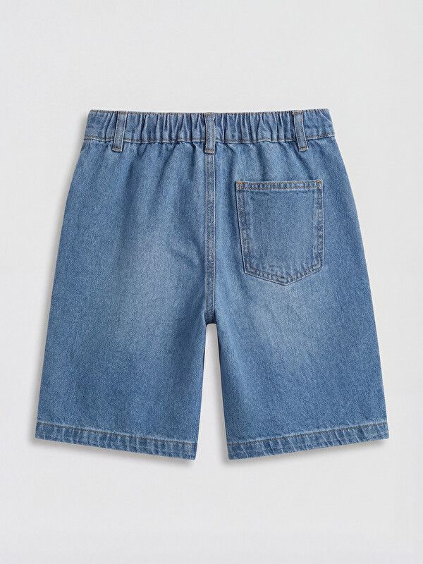 Moudda LC Waikiki - Bermuda en denim pour Garçon couleur Bleu indigo clair rodé - Tunisie 2