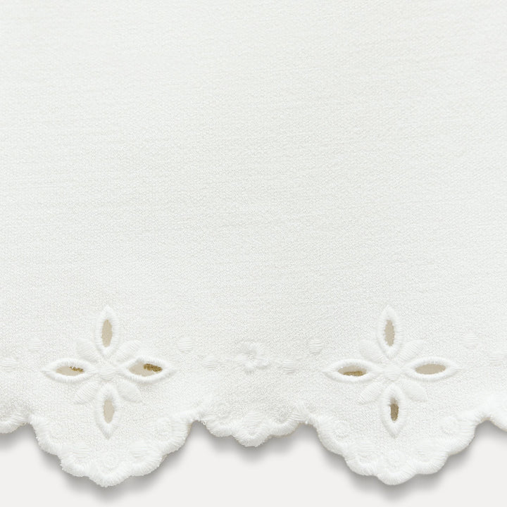 Moudda ZARA - Haut maille extensible, bas brodé, encolure carrée - Tunisie 3