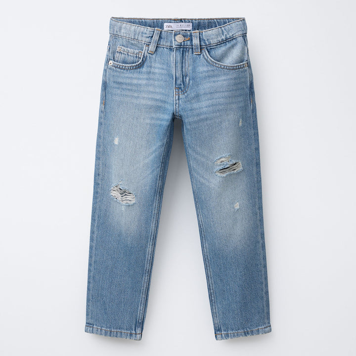 Moudda ZARA - Pantalon Denim Standard - Déchiré - Tunisie 1