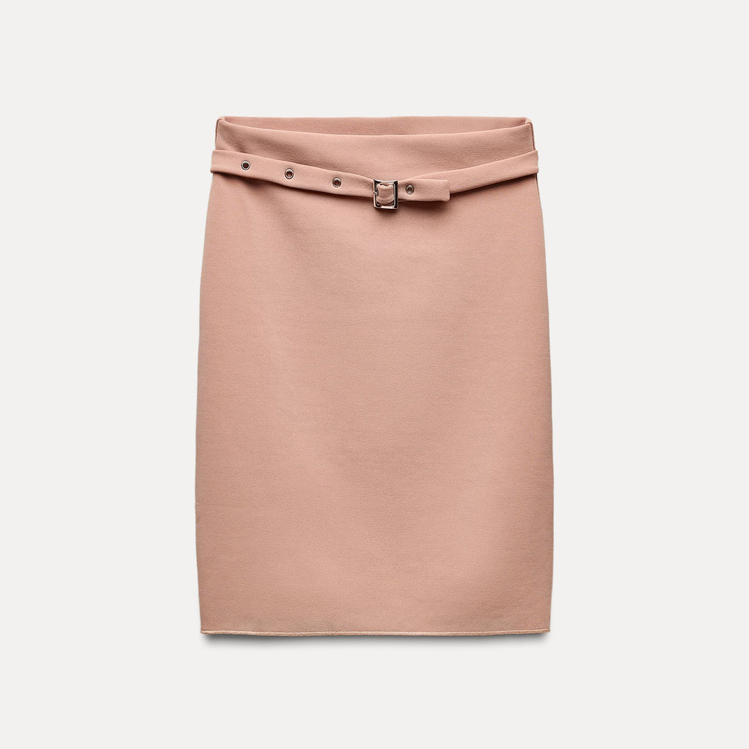 Moudda ZARA - Jupe mi-longue gainante, ceinture - Tunisie 1