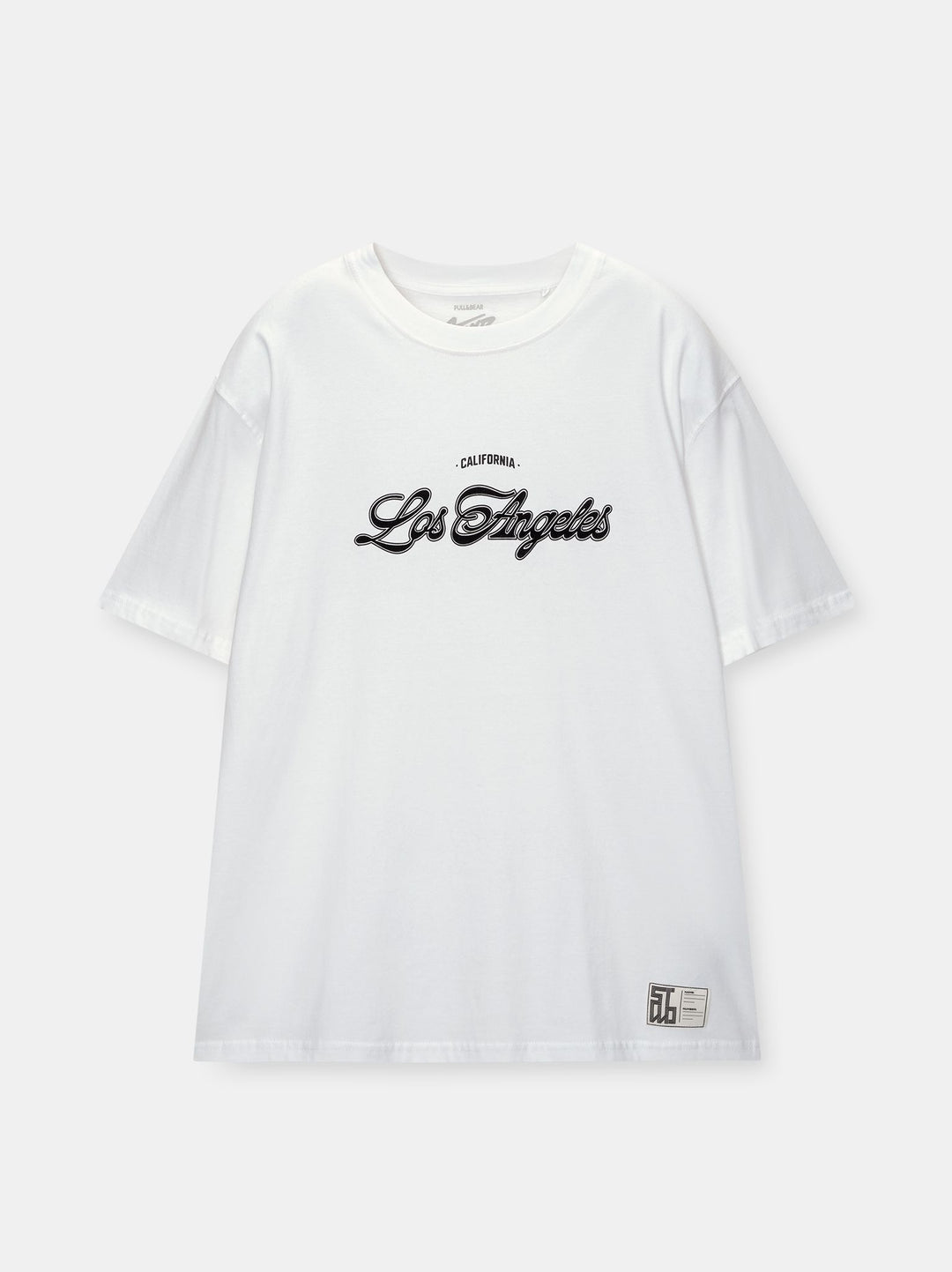 Moudda PULL & BEAR - T-Shirt Varsity Imprimé Flock Los Angeles - Tunisie 1