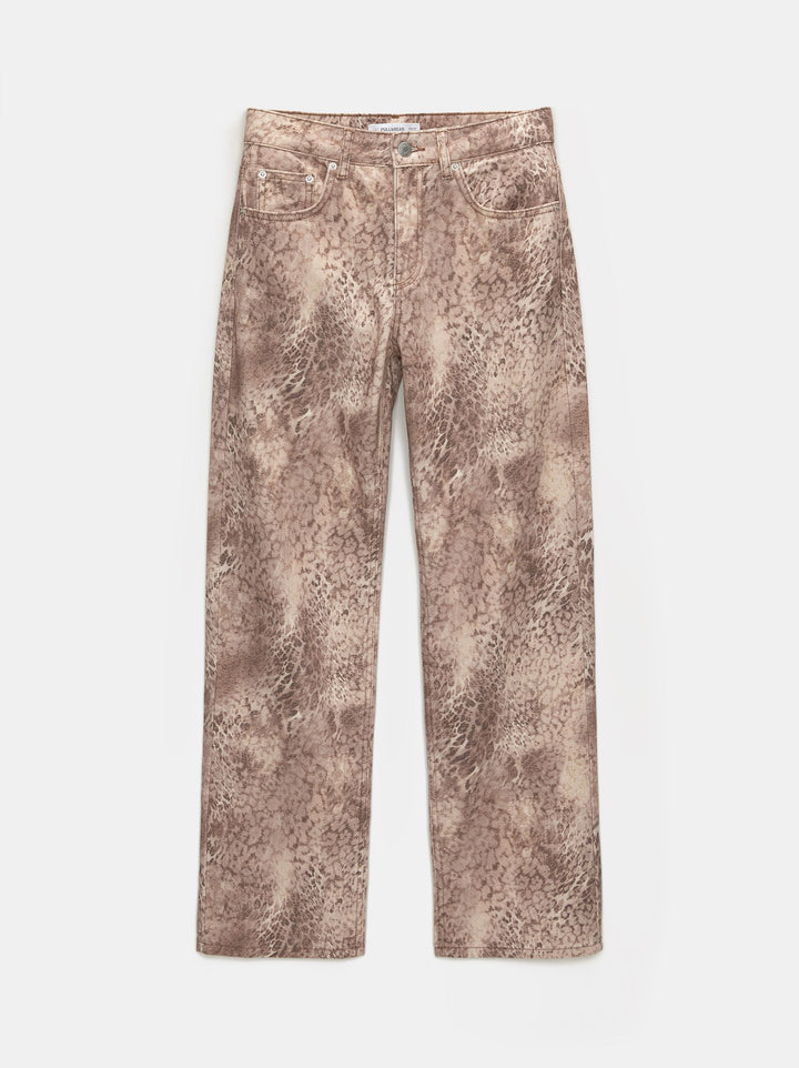 Moudda PULL & BEAR - Pantalon Droit Léopard Serp - Tunisie 5