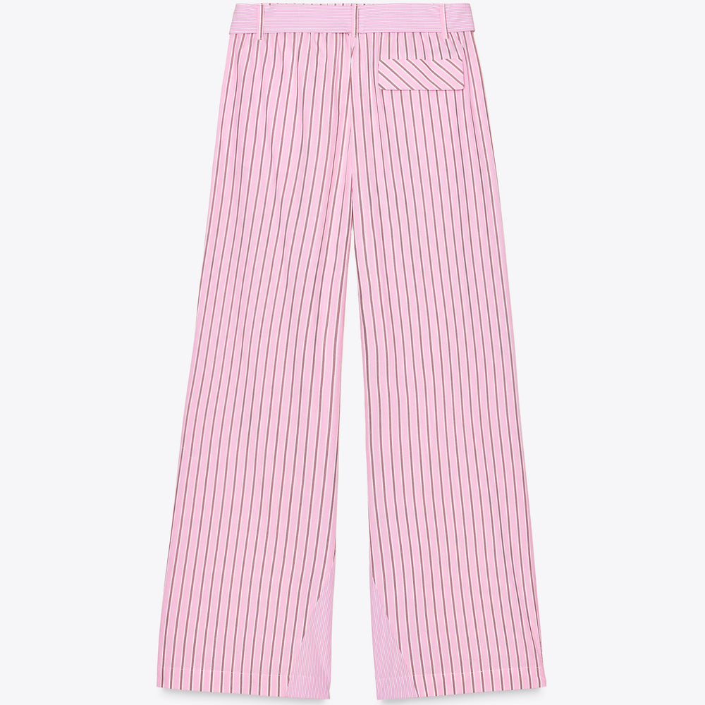 Moudda ZARA - Pantalon Popeline - Rayures & Ceinture Contrastée - Tunisie 2