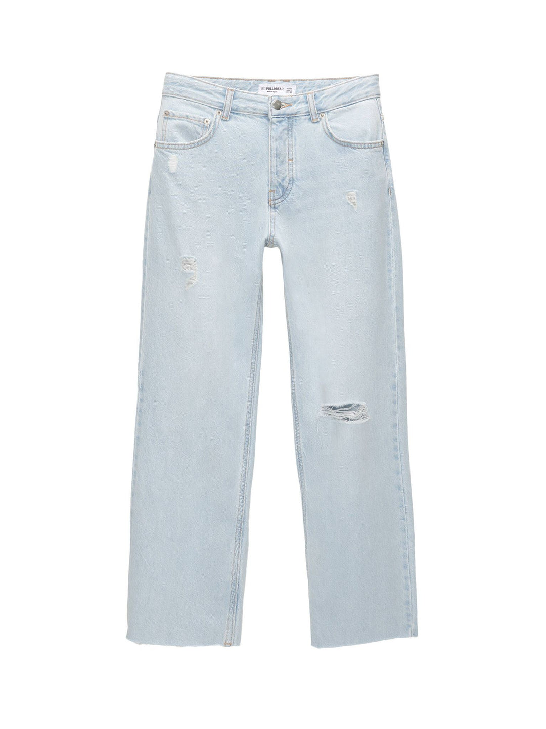 Moudda PULL & BEAR - Pantalon Denim Droit Taille Moyenne Cheville - Tunisie 5