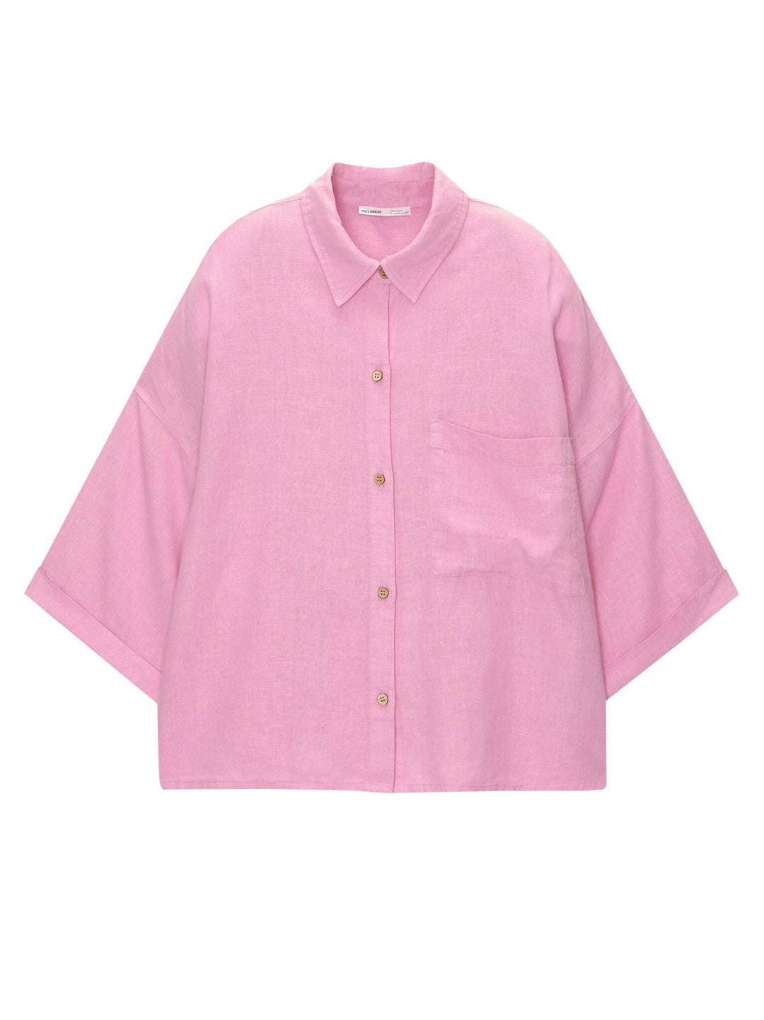 Moudda PULL & BEAR - Chemise Pacific Rustique Teinture Garment Rose - Tunisie 1