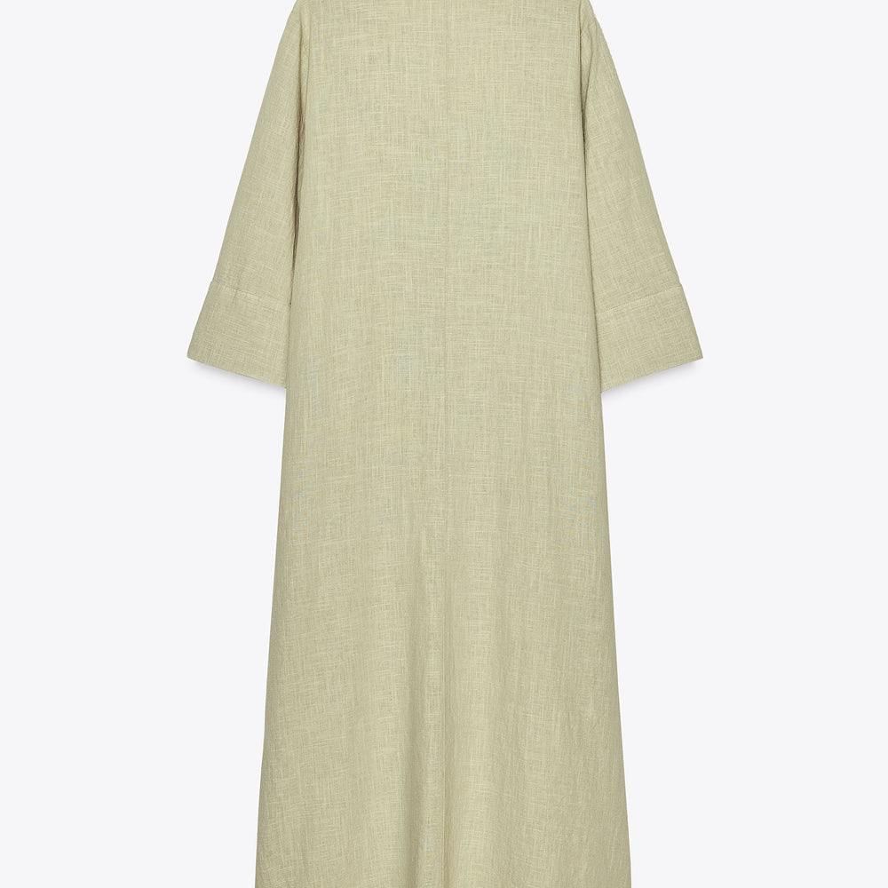 Moudda ZARA - Tunique Lin/Viscose - Encolure Forcée & Fentes Latérales - Tunisie 2