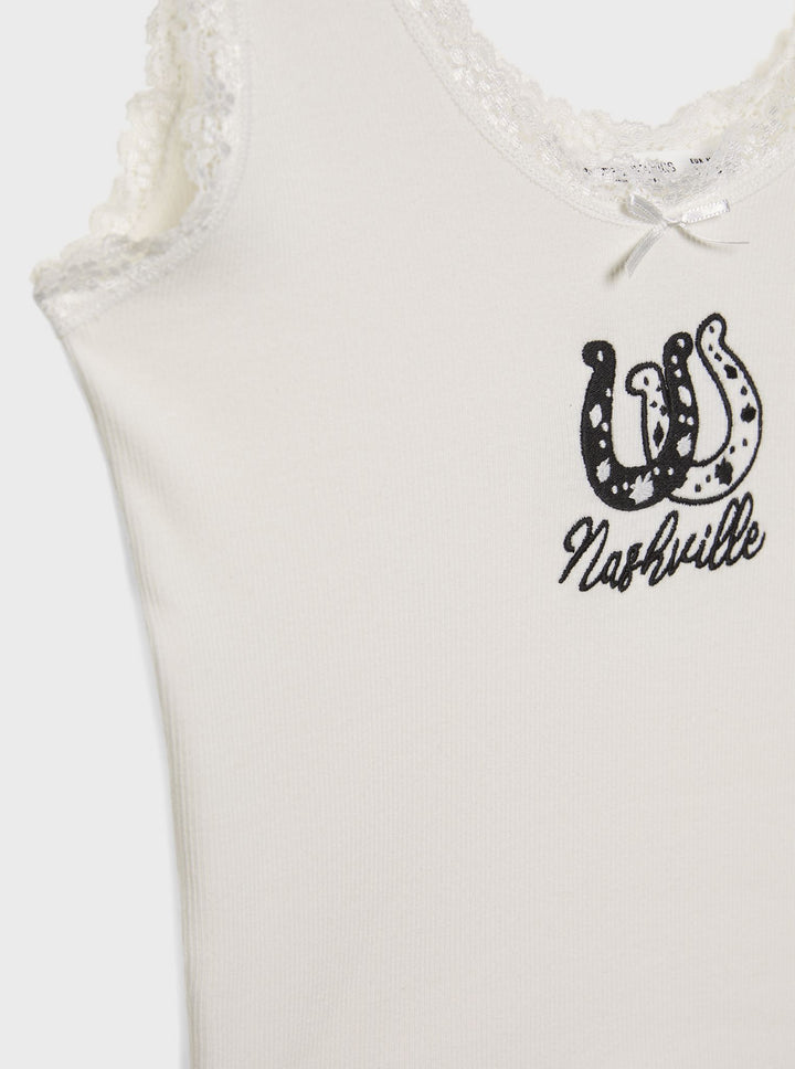 Moudda STRADIVARIUS - T-Shirt Fer à Cheval Brodé - Tunisie 4