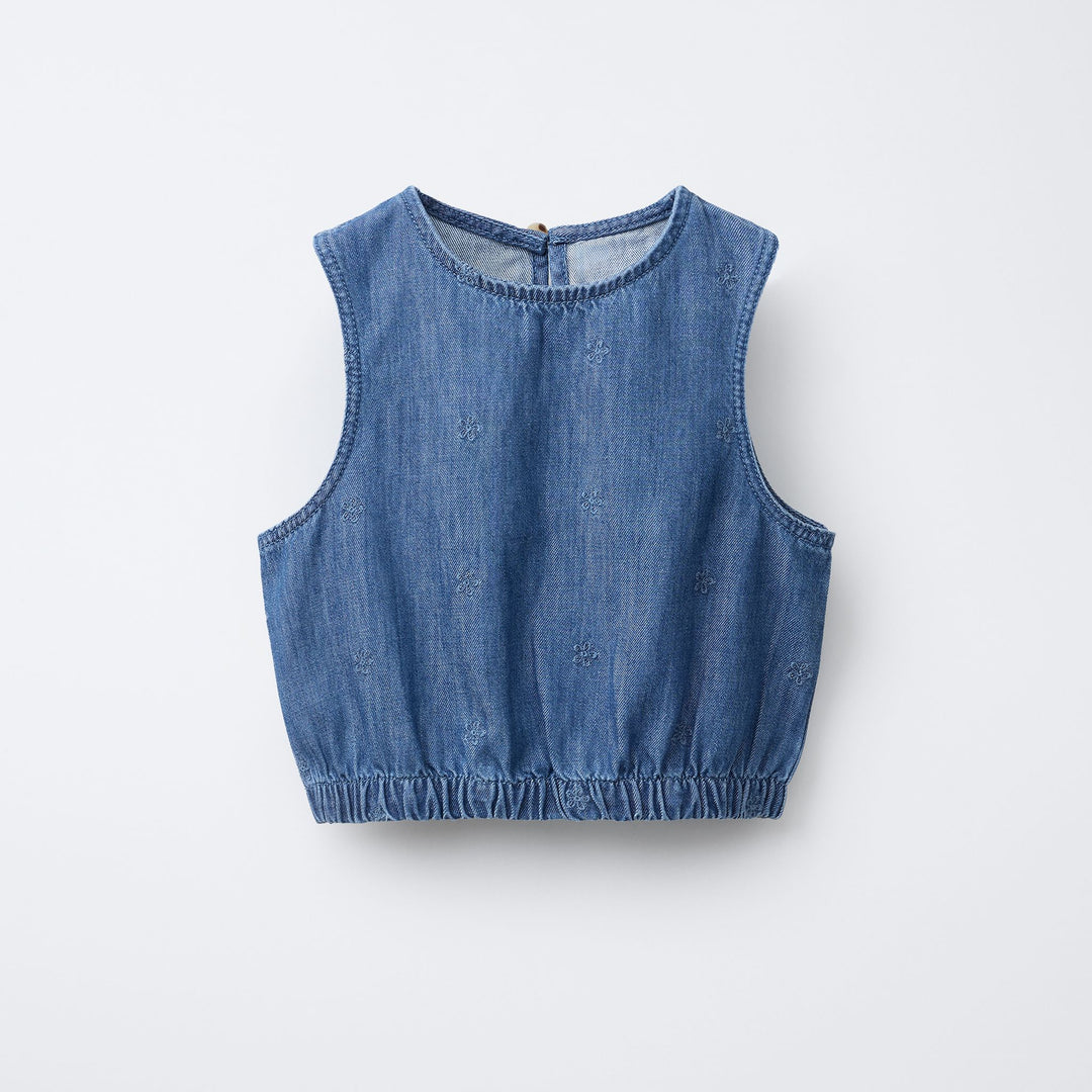 Moudda ZARA - Top - Broderie Fleur - Tunisie 1