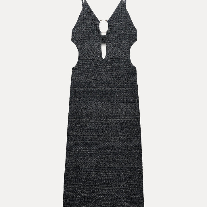 Moudda ZARA - Robe découpe décolleté sphère dorée - Tunisie 2