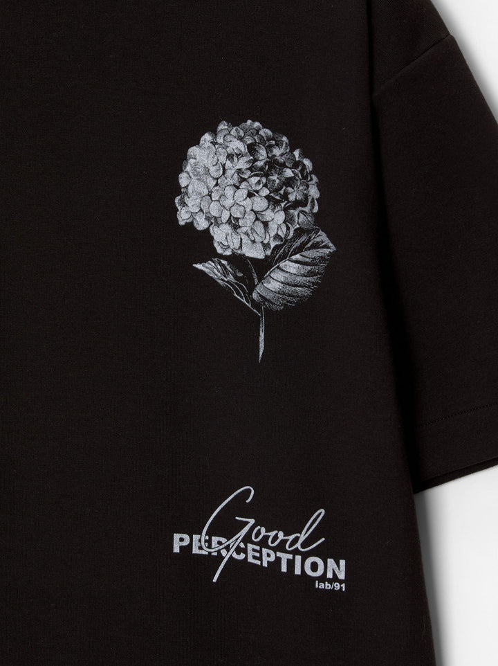 Moudda PULL & BEAR - Sweat Interlock Fleur Black Winter - Tunisie 3