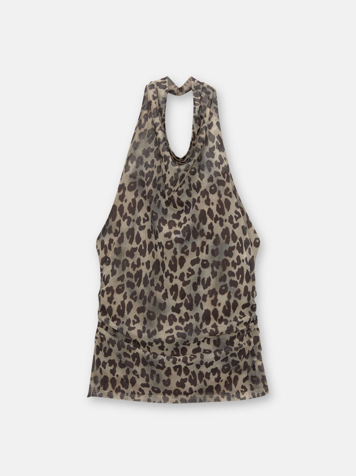 Moudda PULL & BEAR - Body Halter Drapé Léopard - Tunisie 3