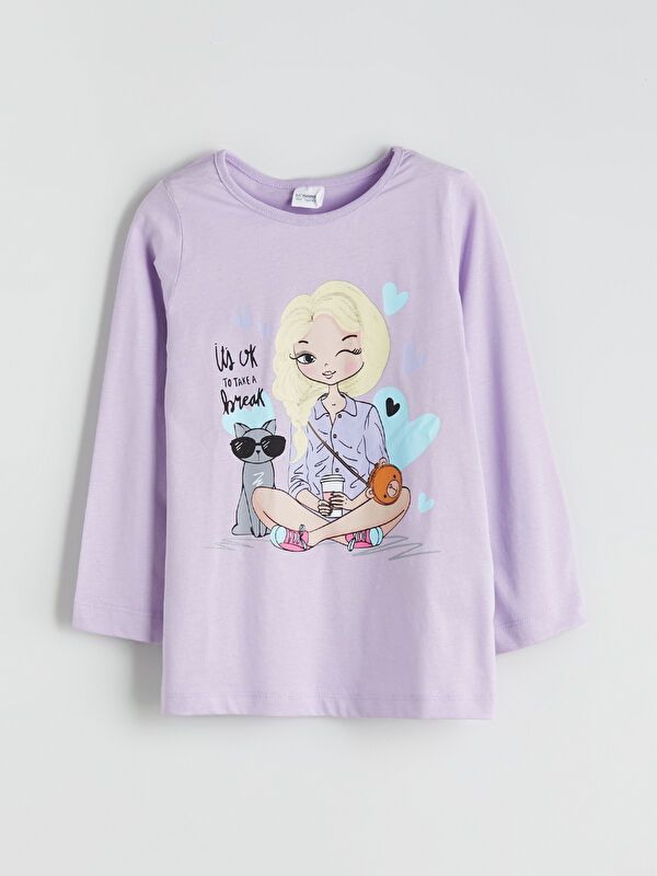 Moudda LC Waikiki - Sous-vêtement jersey pyjama manches longues milieu pour Filles - Tunisie 2