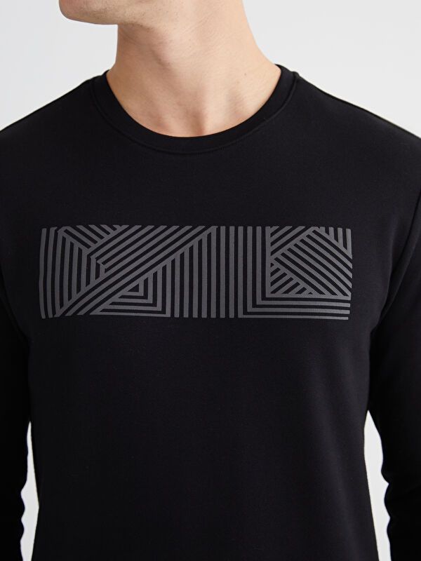 Moudda LC Waikiki - Sweatshirt imprimé basique pour Homme - Tunisie 3