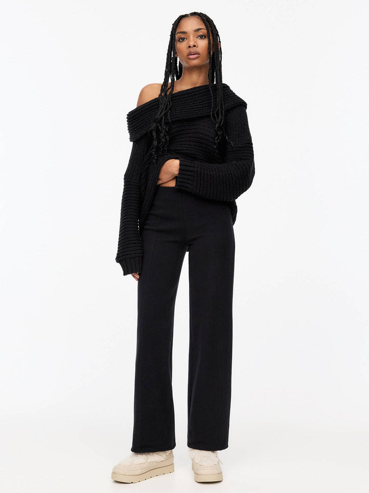Moudda PULL & BEAR - Pantalon Soft Touch Wide Leg - Coutures - Tunisie 2