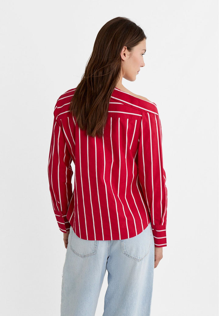 Moudda STRADIVARIUS - Chemise en Popeline à Col et Manches Asymétriques - Tunisie 5