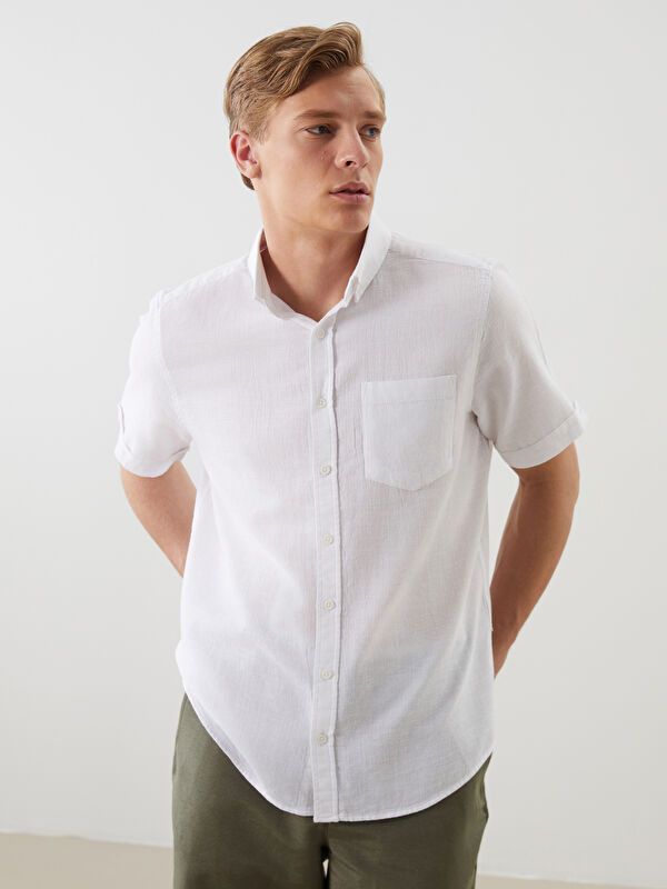 Moudda LC Waikiki - Chemise manches courtes en tissu pour Homme - Tunisie 1