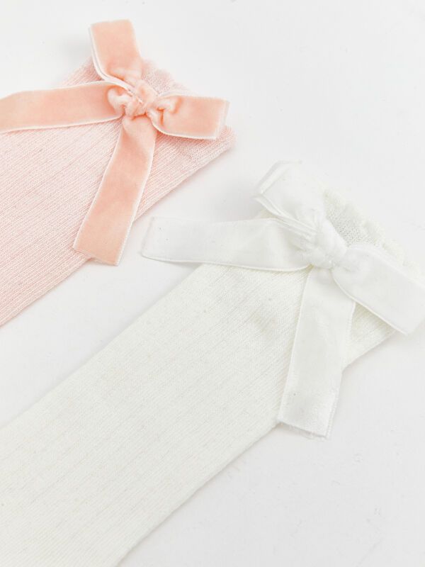 Moudda LC Waikiki - Chaussettes courtes Fille Ecru - Tunisie 2