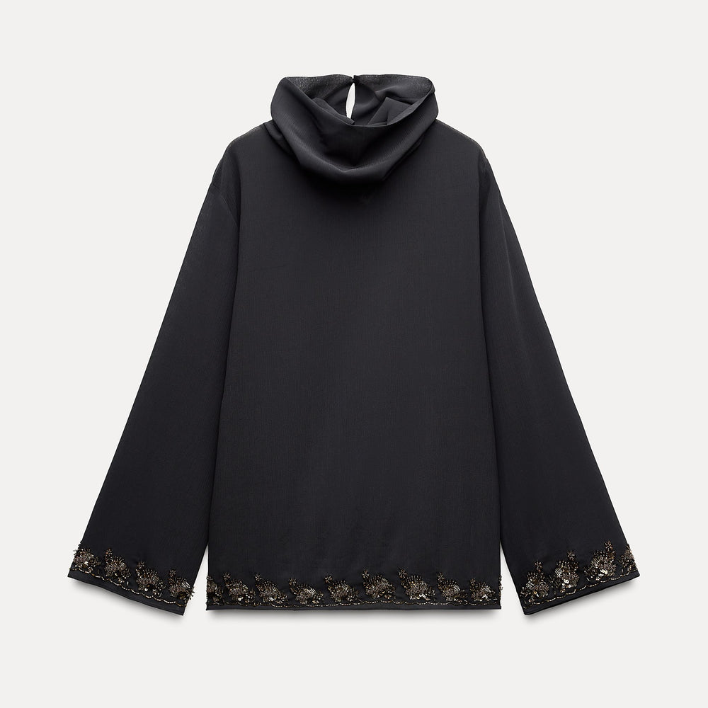 Moudda ZARA - Set chemise fluide ourlet fantaisie - Tunisie 2