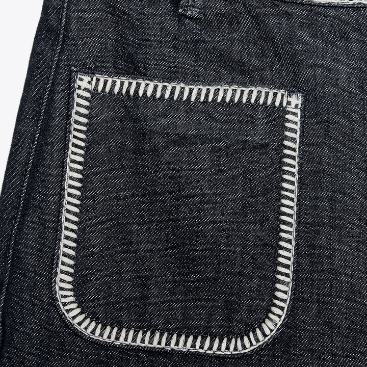Moudda ZARA - Short Denim - Taille Haute & Point Manta - Tunisie 3