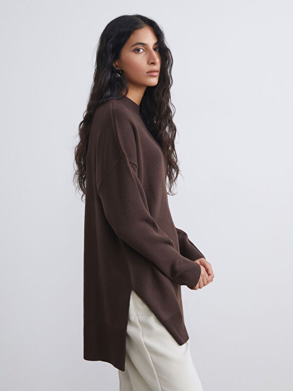 Moudda LC Waikiki - Tunique en tricot Femme Brun - Tunisie 1