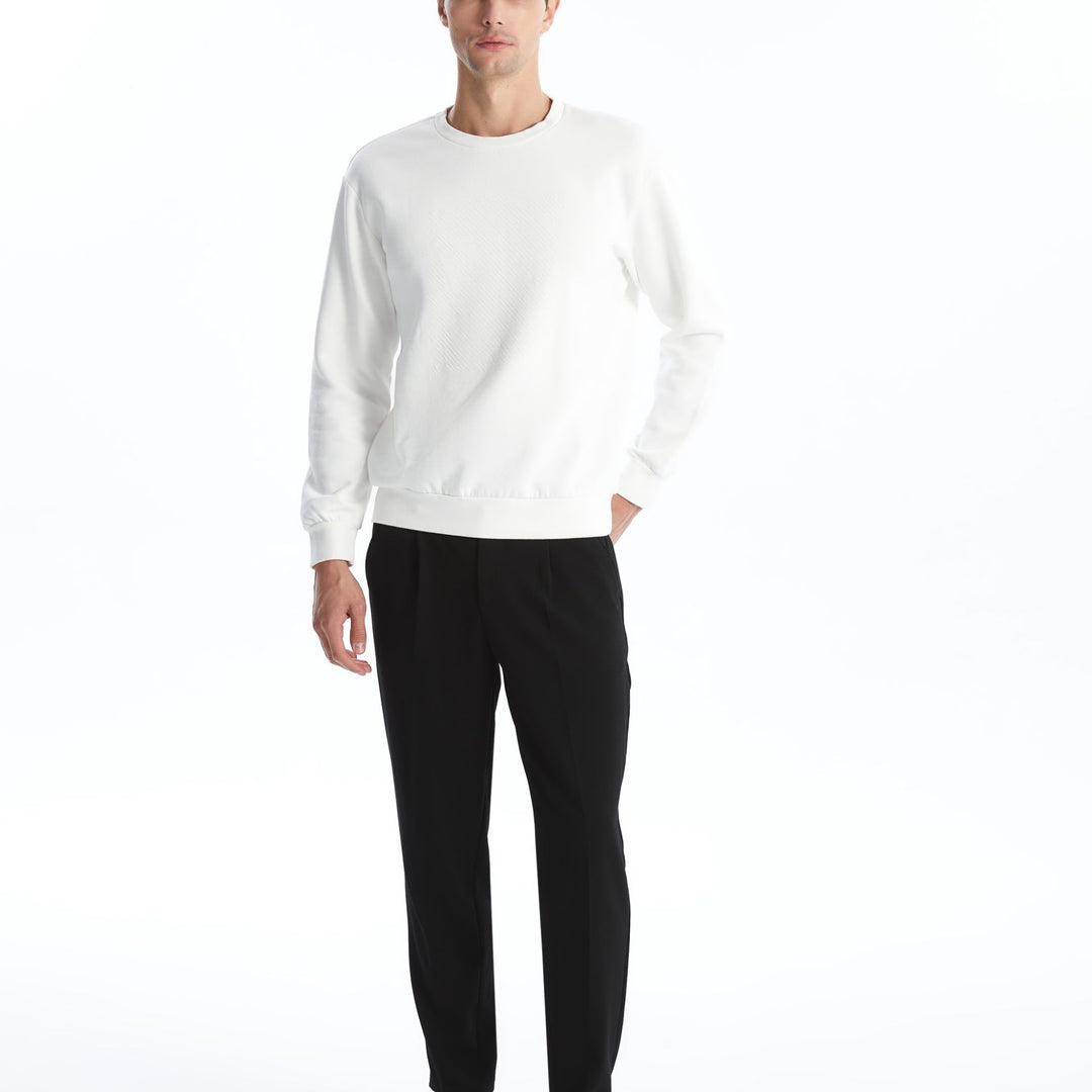 Moudda LC Waikiki - Sweatshirt en jersey Homme Ecru - Tunisie 2