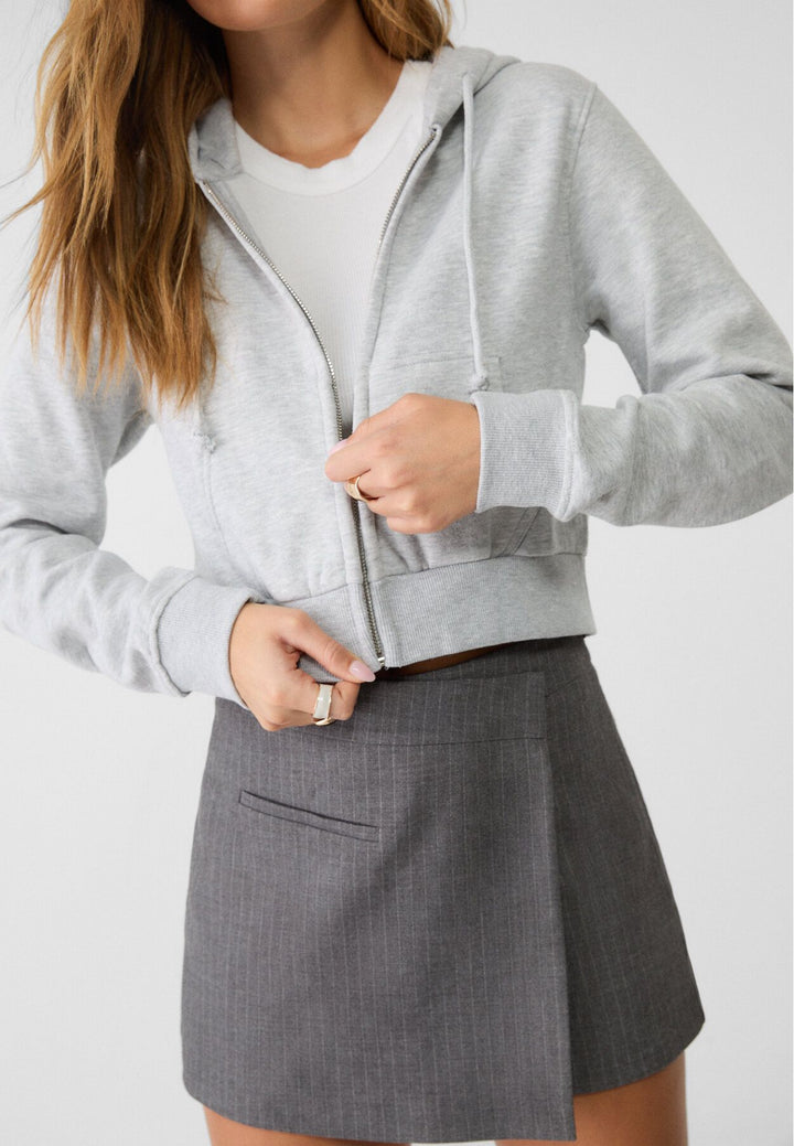 Moudda STRADIVARIUS - Sweat Crop à Fermeture Basique - Tunisie 4