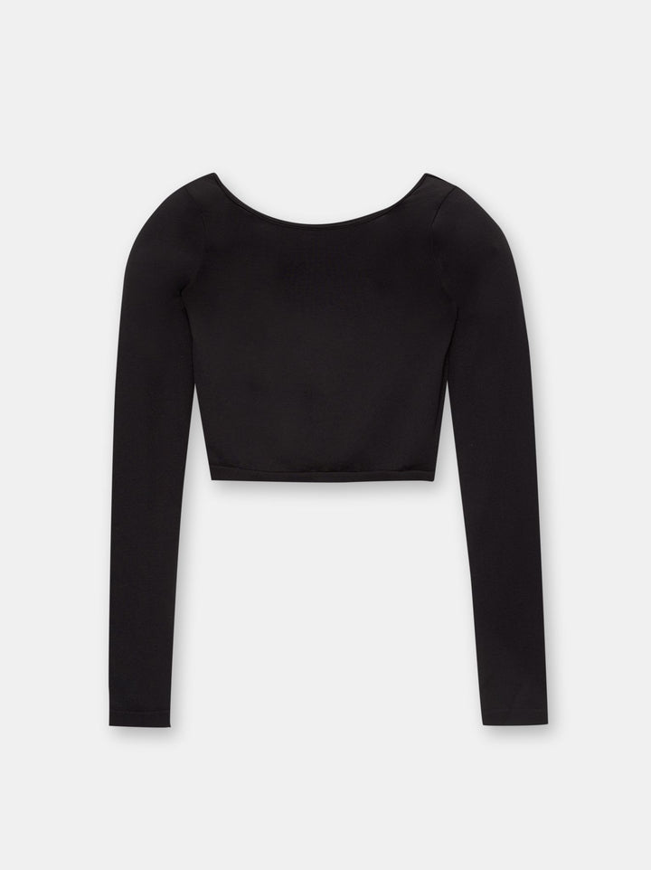 Moudda PULL & BEAR - T-Shirt Seamless Manches Longues Dos Ouvert - Tunisie 1