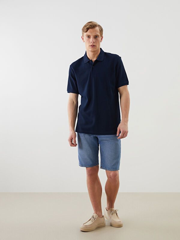 Moudda LC Waikiki - T-shirt col polo basique manches courtes en jersey pour Homme - Tunisie 2