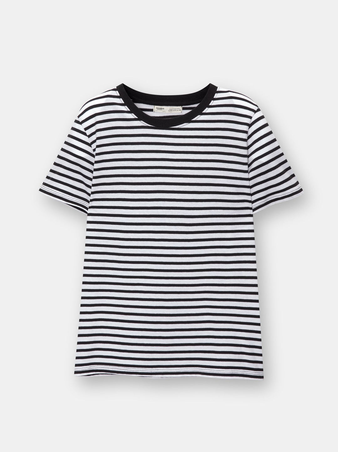 Moudda PULL & BEAR - Body Basique Demi-Manches Col Rond Rayé - Tunisie 3