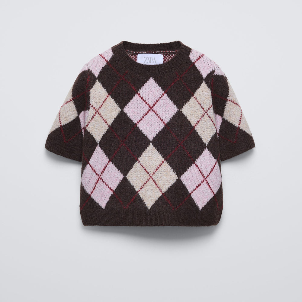 Moudda ZARA - Pull losanges manches courtes - Tunisie 2