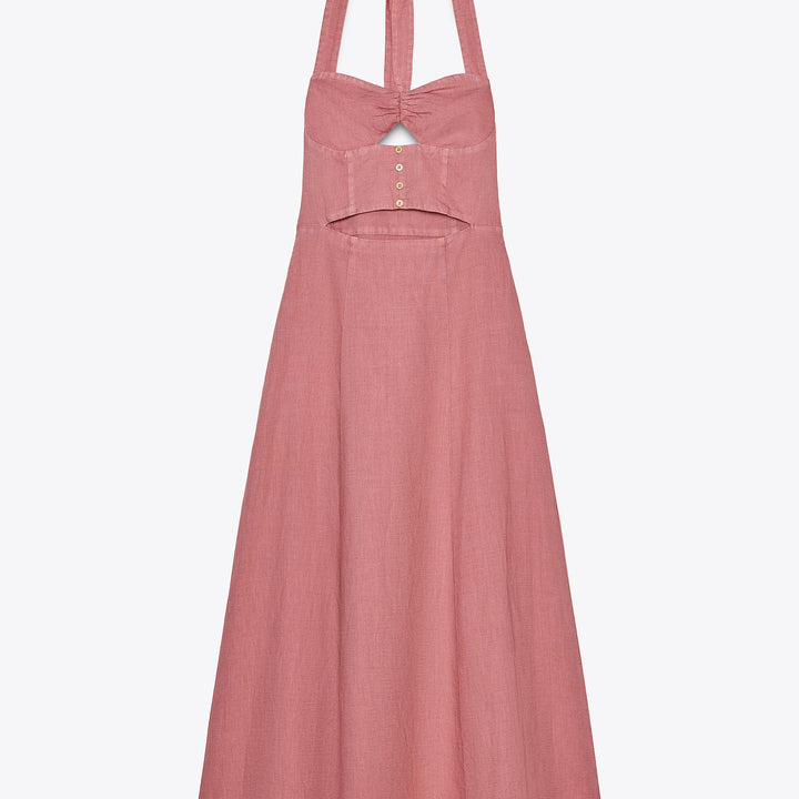 Moudda ZARA - Robe Midi Halter - Découpe - Tunisie 1