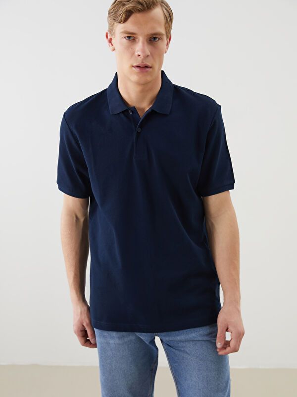 Moudda LC Waikiki - T-shirt col polo basique manches courtes en jersey pour Homme - Tunisie 1