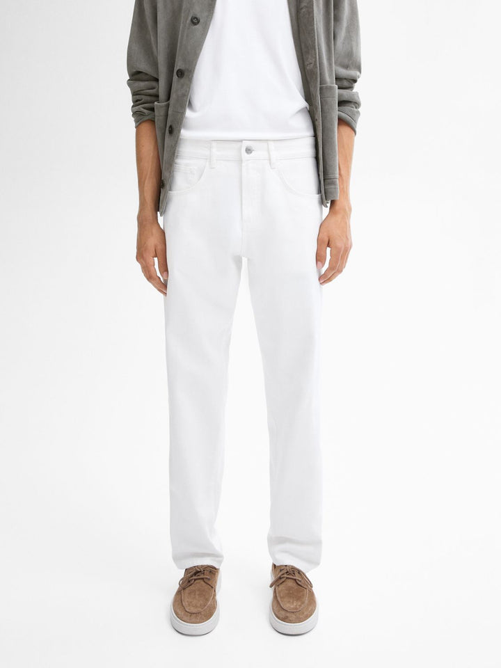 Moudda Massimo Dutti - Pantalon jean blanc relaxed - Tunisie 8