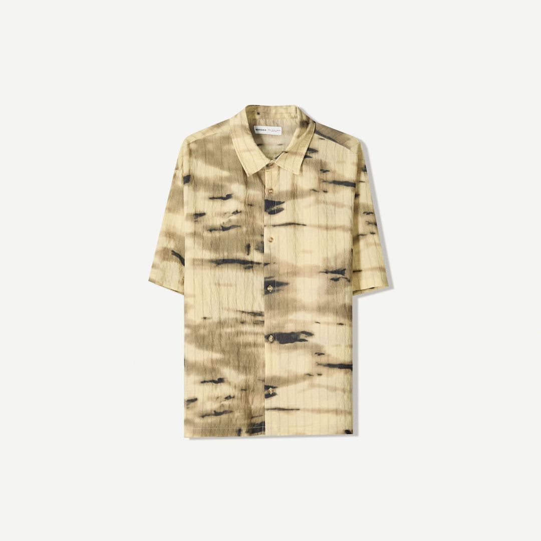 Moudda BERSHKA - Chemise Relax - Texture Imprimée - Tunisie 1