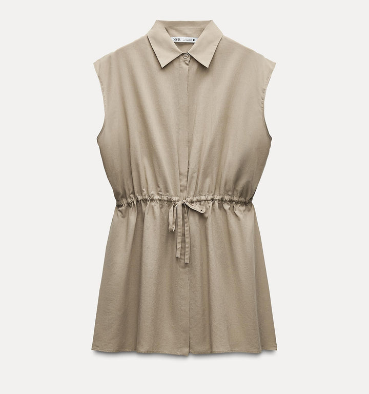 Moudda ZARA - Robe courte chemise manches courtes - Tunisie 5