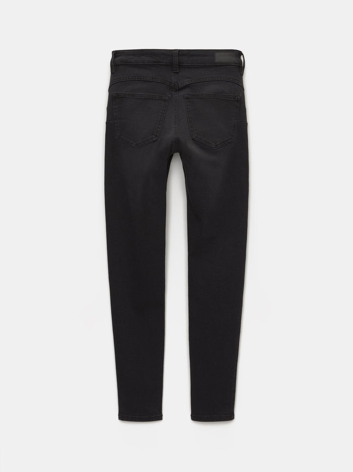 Moudda PULL & BEAR - Pantalon Denim Push Up Tir Moyen Noir - Tunisie 4