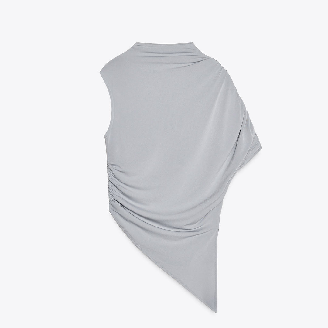 Moudda ZARA - T-Shirt Asymétrique - Drapé Fluide - Tunisie 2