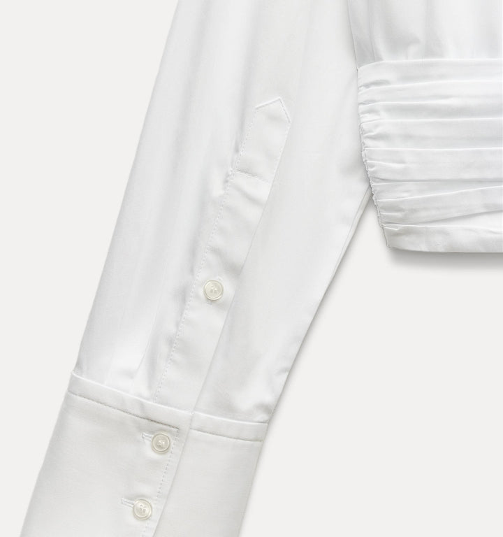 Moudda ZARA - Chemise gabardine manches longues découpe ceinture - Tunisie 2