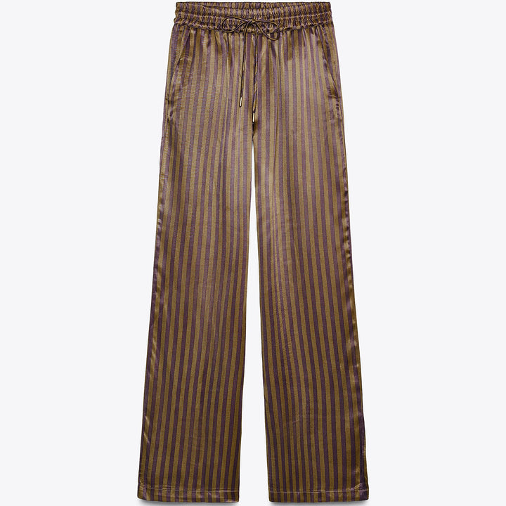 Moudda ZARA - Ensemble Pantalon Satiné - Rayures - Tunisie 1