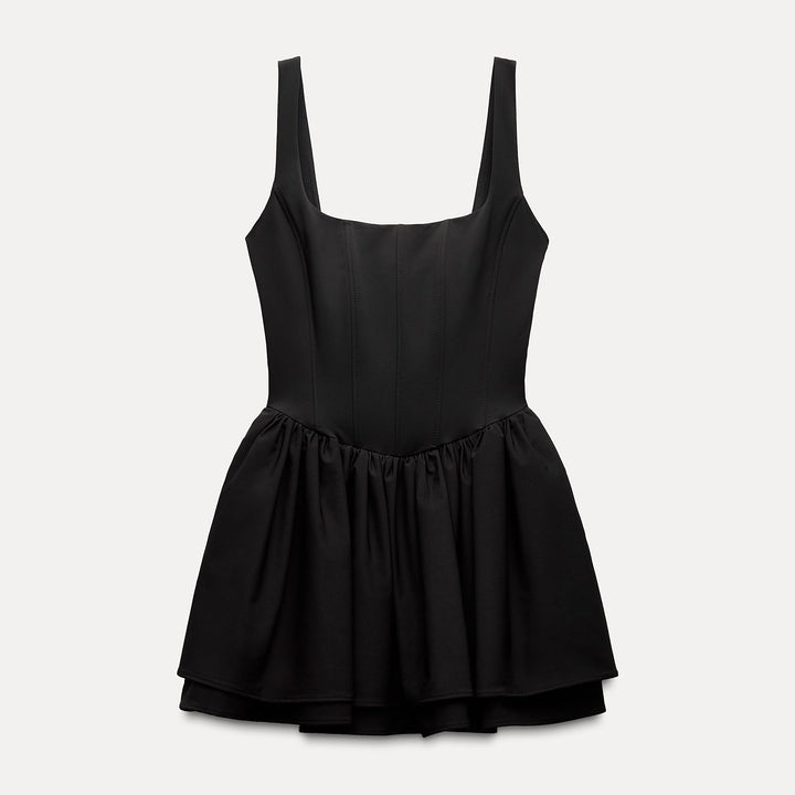 Moudda ZARA - Robe courte corset élastique fines bretelles cape - Tunisie 2